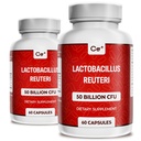 Coolinario L Reuteri Probiotics for Digestive Health | 50 Billion CFU | Lactobacillus Reuteri Supplement | 60 Vegetarian Capsules | 1 Daily Capsule, 4 Month Supply (2-Pack)