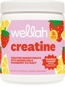 Wellah Creatine for Women (50 Σερβιέτες, Λεμονάδα Φράουλα) - Κρεατίνη Μονοένυδρη με Dandelion & Cranberry Extract