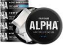Tamamen Yüklenmiş Alpha Nootropic Pouches (Mint) - 5 Cans - 15 Pouches per can - Etkili Nootropic Delivery, Nic Pouch Reotropic Abors, Alfa GPC, L-Tyrosine, GABA