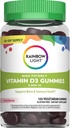 Rainbow Light Vitamin D Gummies, High Potency Vitamin D3 2,000IU Immune Health Support, Güçlü Bones & Teeth, Gluten Free, Vegan, Berry, 120 Gummies