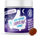 FlavCity Melatonin Sleep Gummies for Yetişkinler, Işıklar Out Gummy - Chewable Sleep Support Supplement with Plant-Based GABA, Magnezyum & Chamomile for Deep & Restful Bedtime, 30-Day Supply