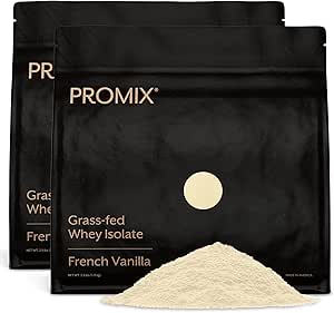 ProMix Beslenme Whey proteini Isolate Toz - Grass-Fed - FPost Workout Fitness & Beslenme Shakes, Smoothies, Baking & Cooking Tarifleri - Gluten-Free & Keto-Friendly - Vanilla - 5 Pound (Pack of 2)