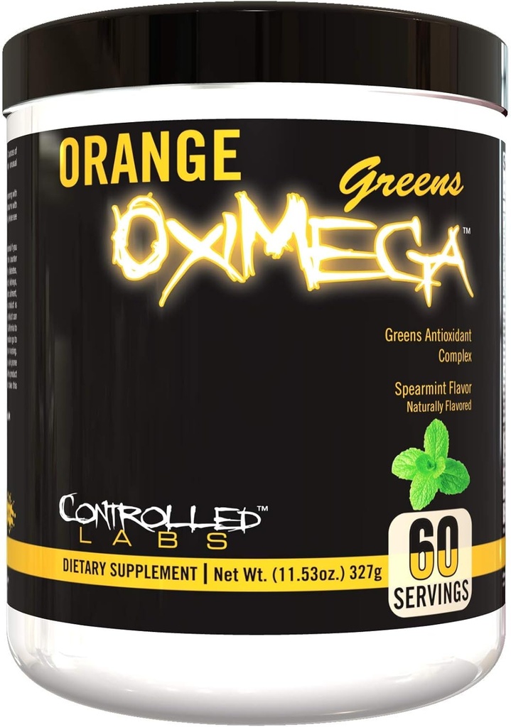 Kontrollü Laboratuvarlar Orange OxiMega Greens Spearmint - 0.72 lb