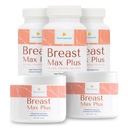 KIMI Naturals Breast Max Plus Bundle - 3 Breast Enhancement Pills and 2 Breast Cream - Firming and Lifting Support, Natural Bust Enlargement for Fuller, Perkier, Curvier Breasts