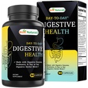 Best Naturals Day-to-Day Digestive Support 90 Veg Capsules - Made with Digestive Enzymes, Probiotics, & Herbal Blend - Made in the USA