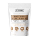Creamy Peanut Butter Chocolate Protein Powder – 15 Servings | Grass-Fed Whey, Naturally Sweetened, No Gums or Fillers | Smooth Texture, Easy to Digest, Great for Shakes, Baking & Daily Protein Support