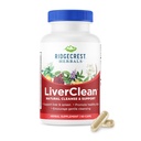 Ridgecrest Herbals LiverClean, Herbal Liver Support Supplement, Blessed Thistle, Dandelion, Detox, Cleanse Support, Healthy Bile (60 Caps, 30 Serv)