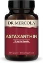 Δρ. Mercola Astaxanthin, 30 Υπηρεσίες (30 κάψουλες), Συμπλήρωμα Διατροφής, 12 mg ανά κάψουλα, Παρέχει Αντιοξειδωτική Δύναμη για τη Συνολική Υγεία, Μη ΓΤΟ