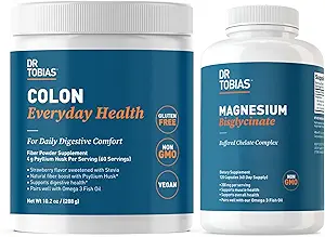 Dr. Tobias Colon Everyday Health & Magnezyum Bisglycinate - Kas & Bone Health, Vegan, Non-GMO
