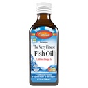 Carlson - The Very Finest Fish Oil, 1600 mg Omega-3s, Liquid Fish Oil Supplement, Norveç Fish Oil, Wild-Caught, Sustainable Sourced Fish Oil Liquid, Just Peachie, 200 mL (6.7 Fl Oz)
