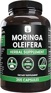 Pure Original Materialss Moringa (365 Capsules) No Magnezyum Or Rice Fillers, Always Pure, Lab TY