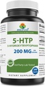 Brieofood 5-HTP 200mg ανά Σερβίρισμα - 240 Κάψουλες - 5-Υδροξυθρυπτοφάνη για Υγιεινή Χαλάρωση - 3ο Εργαστήριο Κόμμα Δοκιμασμένο