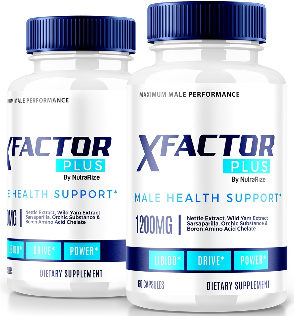(2 Pack) Xfactor Plus Capsules - Xfactor Plus for Men, Xfactor Plus Daily Nutrition for Overall Wellness and Peak Performance, Advanced Male Formula Pills, X Factor + Reviews (120 Capsules)