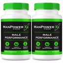 (2 Pack) ManPower XL Pills for Men, Original Man Power XL Formula with Premium, Natural Ingredients to Support Steady Energy, Performance and Stamina | Easy-to-Swallow Male Capsules (120 Capsules)