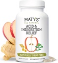 Matys Acid & Indigestion Relief Capsules, Occasional Acid Reflux & Heartburn için Güvenli Antacid Alternatif, Apple Cider Vinegar, Soy & Gluten Free Vegetarian Capsules, 60 Count, 30 Hizmetler