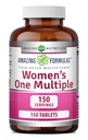 Amazing Formulas Women's One Multivitamin Supplement | Yiyecek bazlı | 150 Tablet | Mükemmel Vitaminler, Mineraller & Probiyotikler | Non-GMO | Gluten-Free | Made in USA