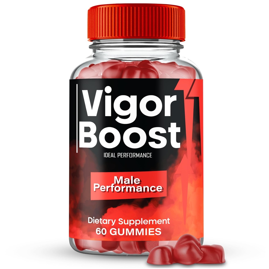 Vigor Boost Gummies, Official VigorBoost Supplement Gummy for Men - Maximum Strength Performance, All Natural Support for Overall Health & Wellness, Advanced Vigor Boost Health Reviews (60 Gummies)