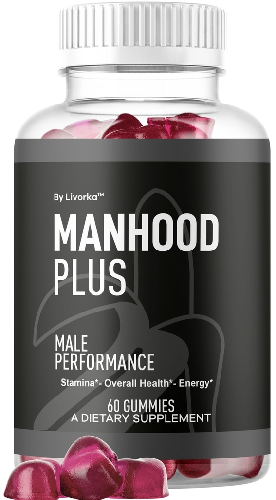 Manhood Plus - Manhood Plus Gummies for Men, 1050mg Gummy, 60 Gummies for 1 Month