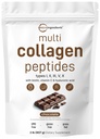 Mikro Malzemeler Multi Collagen Micro Toz, 2lb | Tip I, II, III, V, X + Biotin, C & Hyaluronik Çikolata | Flavor | Destekler Saç, Skin & Ortak Sağlık | Keto, Non-GMO