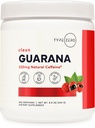 Type Zero Clean Guarana Powder Drink Mix (250 Servings, Unflavored) - 220 MG Caffeine Per Serving, Natural Caffeine, Non GMO, Gluten Free