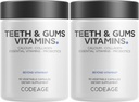 Kodaj Dişleri ve Gums + Oral Probiyotikler Ağız için Tamam - Tüm Gıda Kalsiyum, Collagen, Pyum, C, D3, K2, çinko - Oral Care & Dental Multivitamin Supplements - 2 Pack