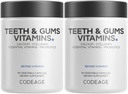 Kodaj Dişleri ve Gums + Oral Probiyotikler Ağız için Tamam - Tüm Gıda Kalsiyum, Collagen, Pyum, C, D3, K2, çinko - Oral Care & Dental Multivitamin Supplements - 2 Pack