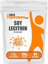 BulkSupplements.com Soy Lecithin Toz - Lecithin Supplement, Beslenme Supplement, Food Grade - Gluten Free, 1.2g per Service, 100g (3.5 oz) (Pazar 1)