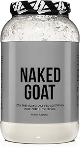 NAKED Goat - Pasture Fed Goat Whey Protein Tozu Küçük-Herd Wisconsin Hükümleri, 2Lb Bulk, GMO Free, Soy Free. Digest - All Natural - 23 Grams of protein - 30 Servisler