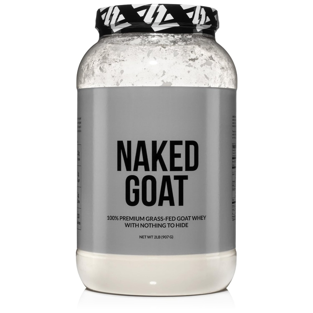 NAKED Goat - Pasture Fed Goat Whey Protein Tozu Küçük-Herd Wisconsin Hükümleri, 2Lb Bulk, GMO Free, Soy Free. Digest - All Natural - 23 Grams of protein - 30 Servisler