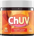 30 Gummies - Φυσικό συμπλήρωμα ασταξανθίνης για την υποστήριξη της δέψης - περιλαμβάνει λυκοπένιο, βιοτίνη, και L-Γλουταμίνη - Μη ΓΤΟ & χωρίς γλουτένη