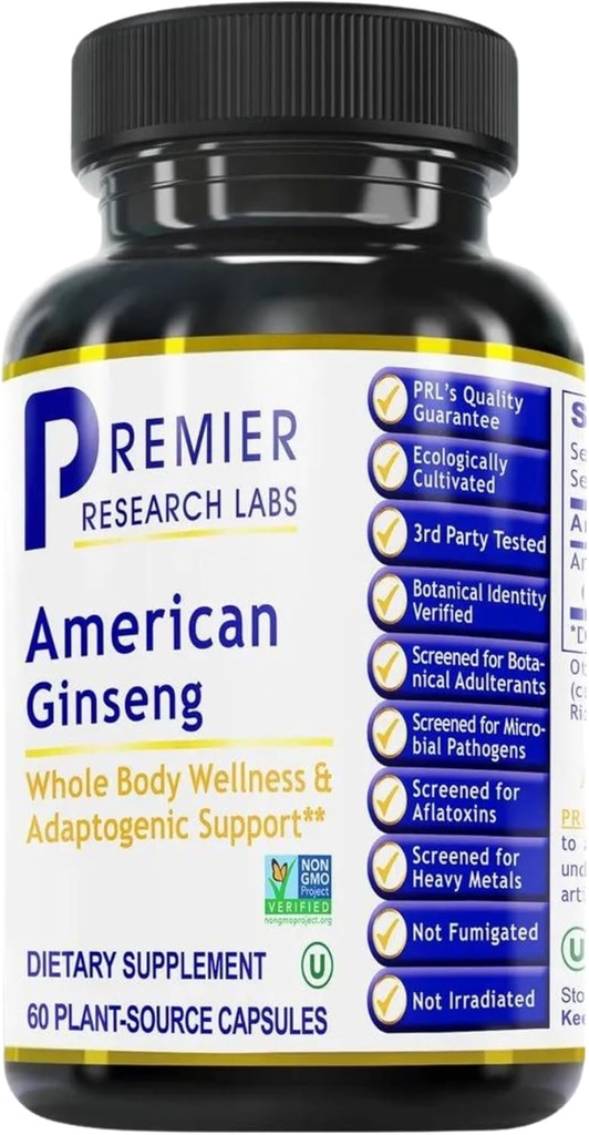 Premier Research Labs American Clooney Supplement - American BTC Capsules, Herbal BTC Root Pills, North American BTC Herb Extract, Calming Energy Supplement - 60 Plant-Based Capsules