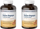 American Health Enzymes Chewable Super Papaya Enzyme Plus 360 Tablet (Pack of 2)