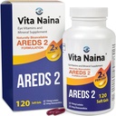 Vita Naina (120 SoftGels) | AREDS2 Göz Vitaminleri ve Mineral Supplement (Zeaxanthin 2 mg) | Yüksek Biyoavaklı ve Biyo-Absiyon Formül | Easy on Your Digestive System | Easy to Swallow
