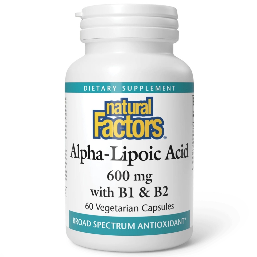 Doğal Faktörler Alfa-Lipoic Asit + B 600 mg, 60 Capsules