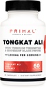 Primal Tongkat Ali Capsules (60 Capsules / 30 Hizmet, 1000 mg Per Servis) - Erkekler için Uzun Jack Supplement, Gluten Free, Non-GMO Herbal Beslenme Supplement