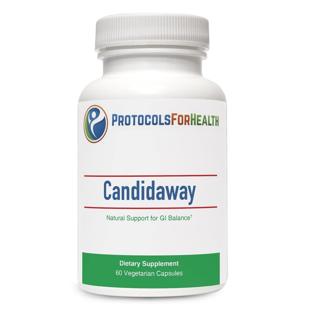 Candidaway Dietary Supplement - Natural Support for GI Balance, 60 Vegetarian Capsules