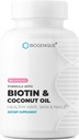 Yüksek Potency Biotin Supplement - Vegan Vitamin B7 Formül with Tinatine and Coconut Oil - Healthier Skin, Nails & Hair and Keratin Support - Non-GMO & Gluten Free - 2500 mcg