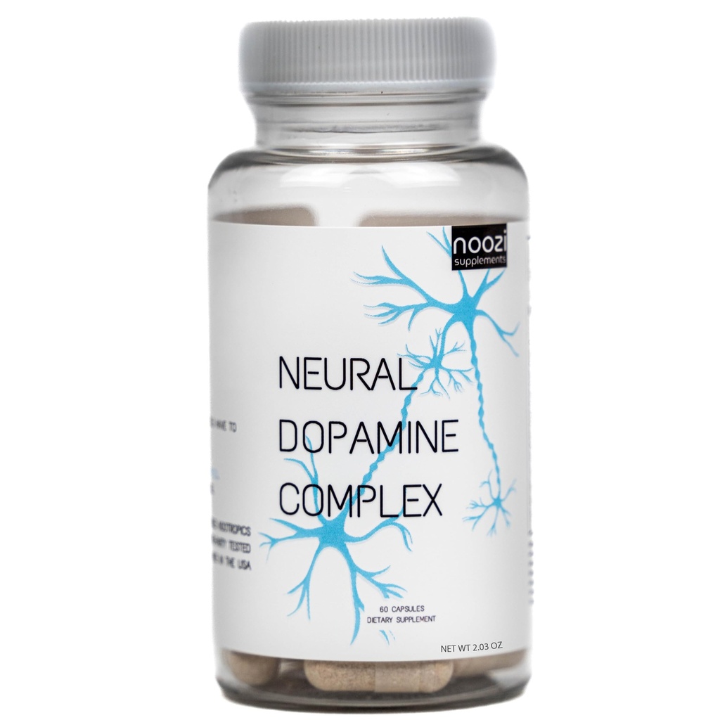 Noozi Dopamine Support Supplement – Mucuna Pruriens (L-DOPA), N-Acetyl L-Tyrosine, Phenylethylamine, L-Theanine & EGCG – Brain Support, Focus, Motivation & Cognitive Performance Nootropic Capsules