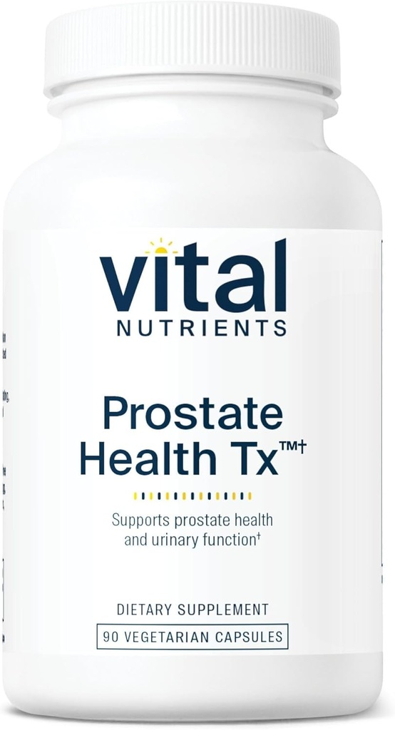 Vital Nutrients - Prostate Health Tx - Kanıta Dayalı Prostate Support - Şişe başına 90 Vegetarian Capsules