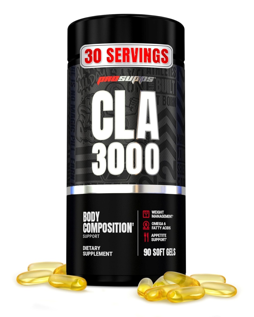 PROSUPPS CLA 3000 Lean Body Piano Support - Stim-Free Conjugated Linoleic Acid Workout Supplement for Kilo Management & Appetite Support with Omega 6 Fatty Acid - Gym & Fitness - 90 Softgels