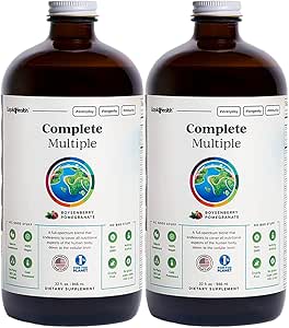 LIQUIDHEALTH Multivitamin - Temel Vitaminler, Mineraller & Nutrients, Immune Support, Gut Health, Energy, Detox - ABD'de Made in USA, Vegan, Non-GMO, Sugar-Free (2 Pack)