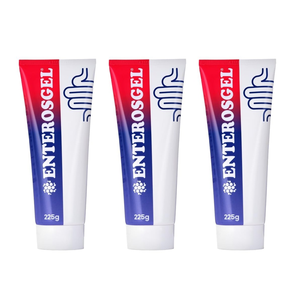 Enterosgel Toxin Binding Gel For Cleansing The Gut 225G (Pack Of 3)