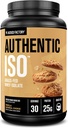 Jacked Factory Authentic ISO Grass Fed Whey Protein Isolate Toz - Low Carb, Non-GMO Muscle Building Protein w/No Fillers, Post Workout Recovery, Vanilla Oatmeal Cookie