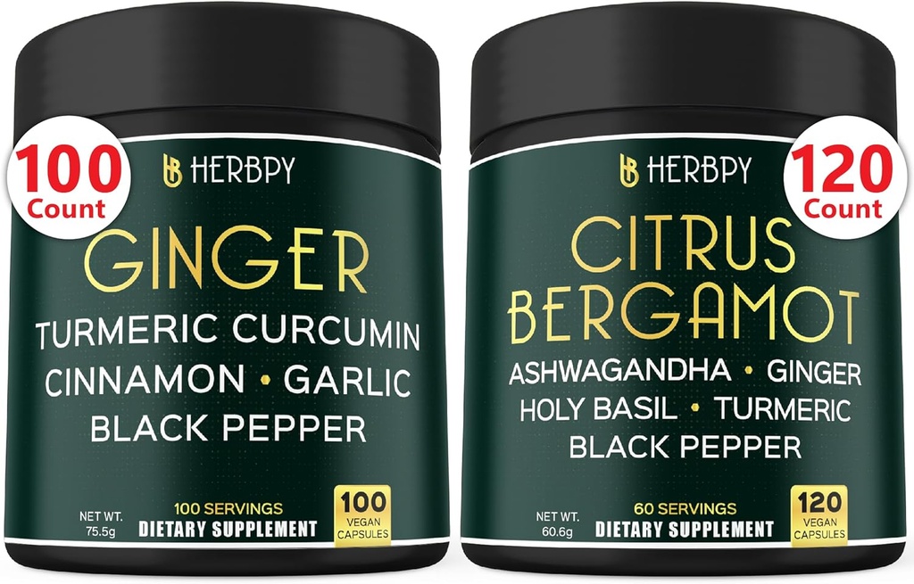 5in1 Ginger Supplement & 6in1 Citrus Bergamot Supplement