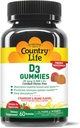 Ülke Hayat Vitamin D3 Gummies – 1.000 IU Cholecalciferol, 60 Kont – Bone & Immune Health – Vegetarian, Gluten-Free, Strawberry & Orange Flavors – Pectin-Based, No Yapay Sweeteners