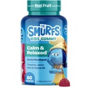 Smurfs Kids Calm Gummies | Calming Gummies for Kids with Lemon Balm & L Theanine | Made with Real Fruit | Doctor Developed | Gelatin Free Non-GMO No Artificial Flavors or Colors | 40 Servings