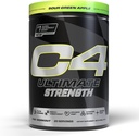 Hücre C4 Ultimate Strength Pre Workout Toz - Tri-Stim Deneyimi 300 mg Caffeine+TeaCrine+Dynamin - Kretine & Beta-Alanine - Energy Supplement for Men & Women - Sour Green Apple, 20 Servisler