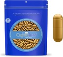 Capsuline Uzunluk 0 - Renkli Altın Boş Gelatin Capsules - 1000 Kont - Boş Gel Pill Capsules - DIY Pure Bovine Pill Capsule - Boş Caps - Kosher ve Halal Sertifikalı