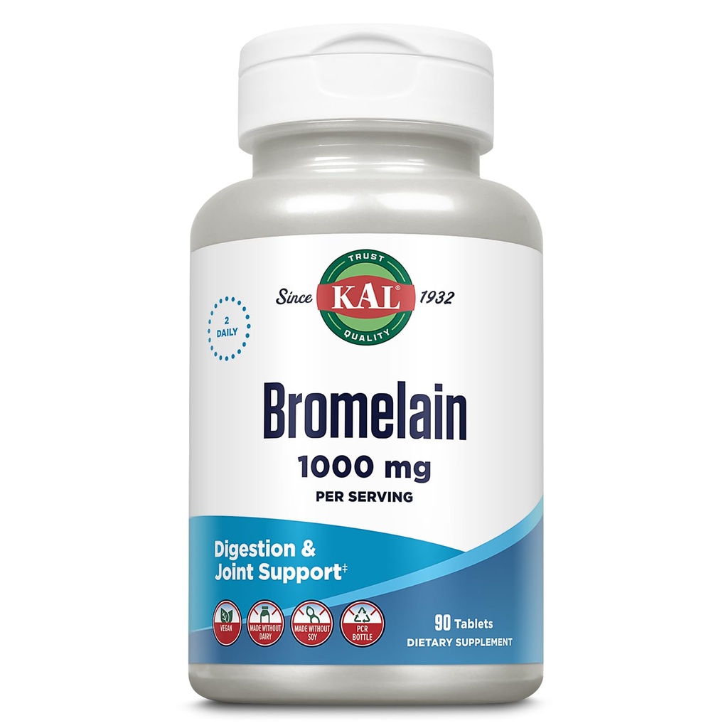 KAL Bromelain Tabletleri, 1000 mg, 90 Kont