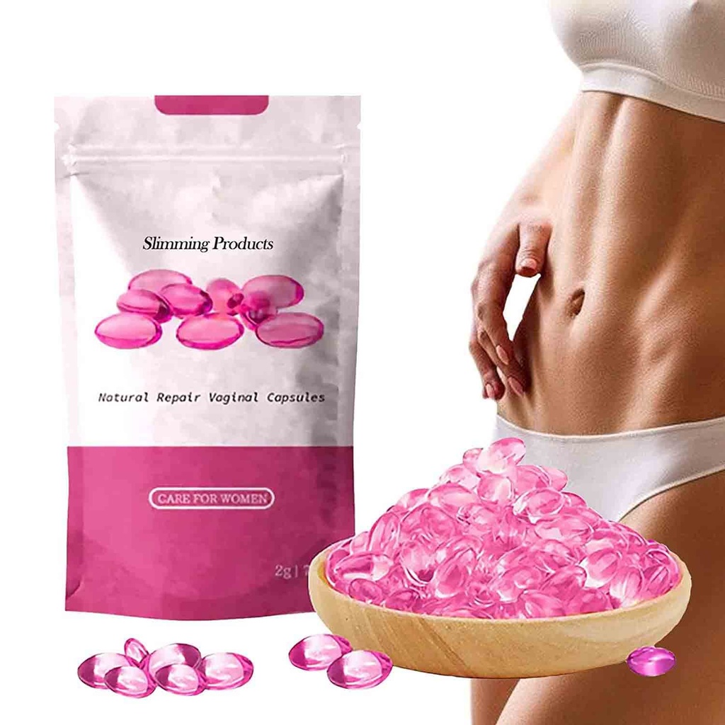 Instant Anti-Itch Detox Products, Capsulas, Firming Repair & Pink and Tender Natural Capsules, Stay Clear & Fresh (1Bag-B)